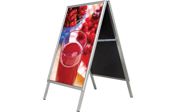 9413171  326165 Plakatstativ Snap 25 mm,70 x 100 cm,alu 